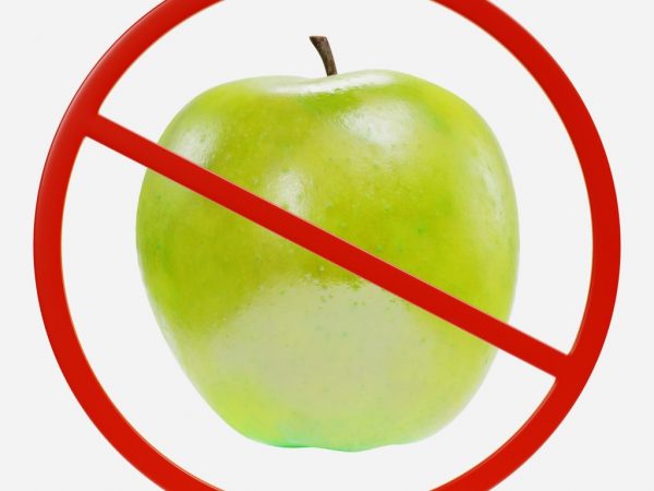 Признаки аллергии на яблоки